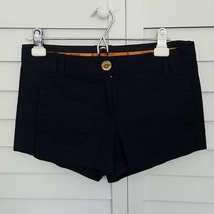 Tory Burch Navy Blue Sleek shorts